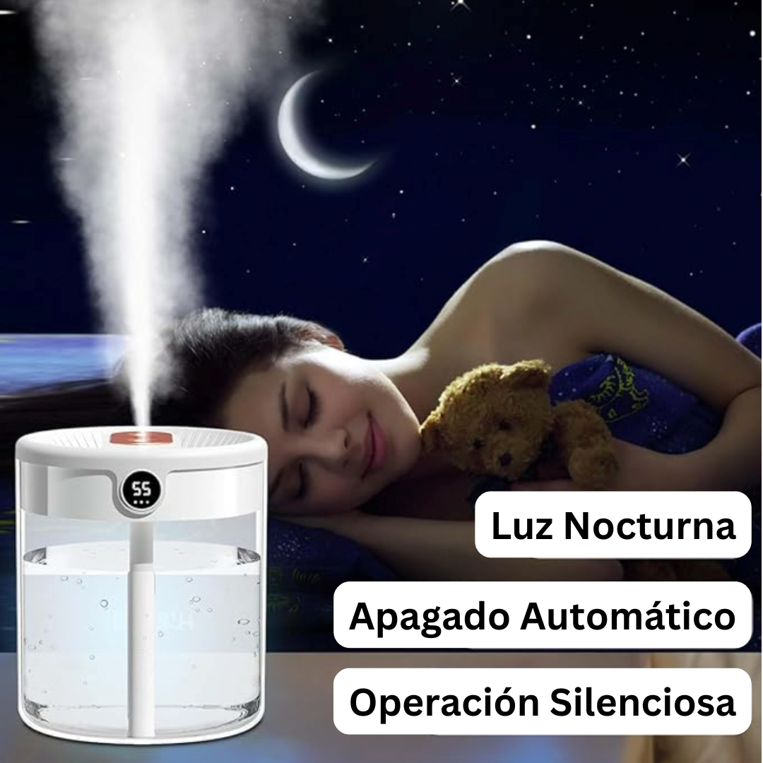 Difusor De Aromas Humidificador De Aire Portátil Con 3 Modos