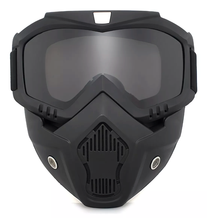 Máscara y Goggles para Motociclista Desplegables