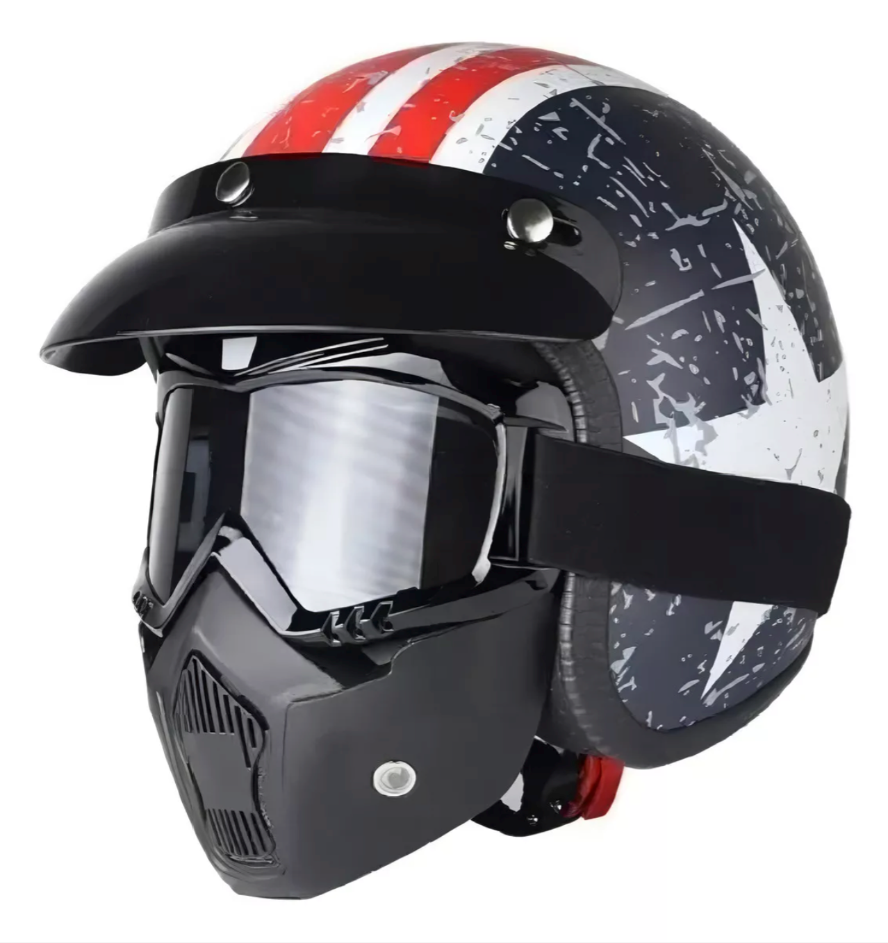 Máscara y Goggles para Motociclista Desplegables