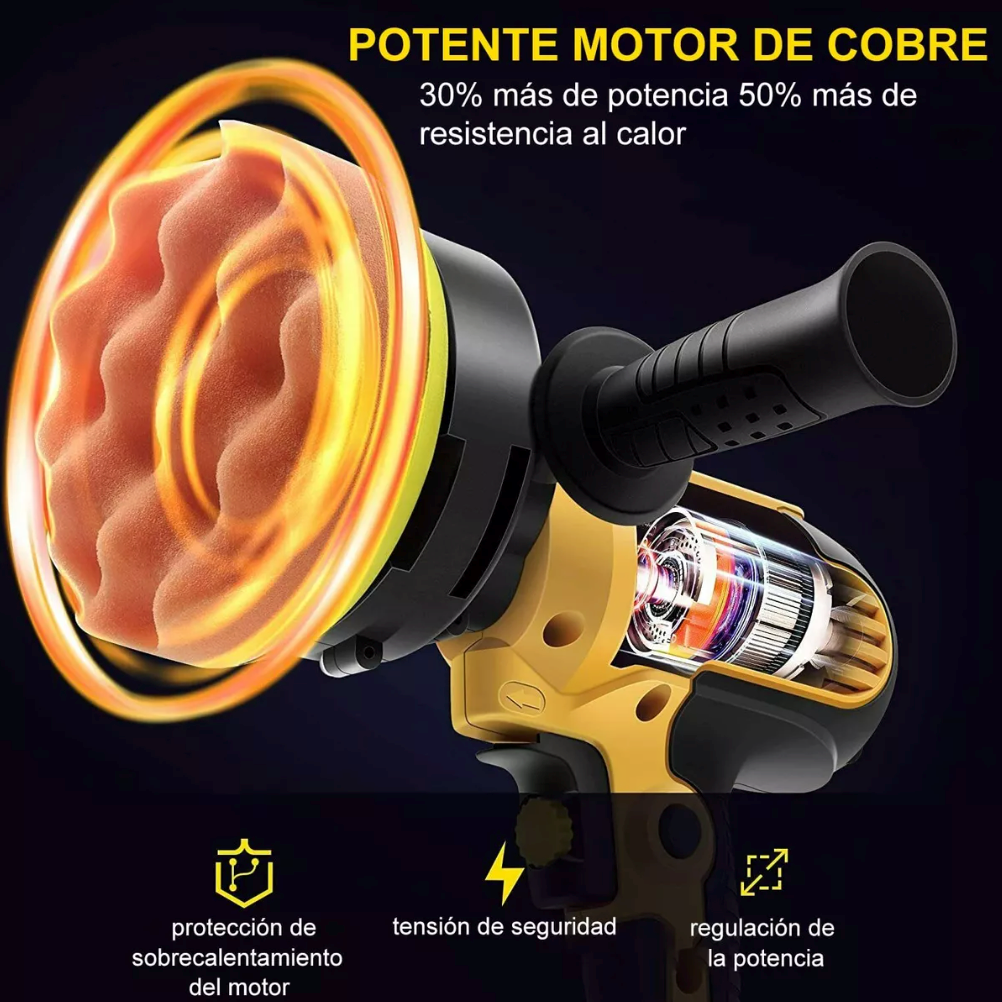 Pulidora Eléctrica 700W para Autos Acabado Profesional 110V