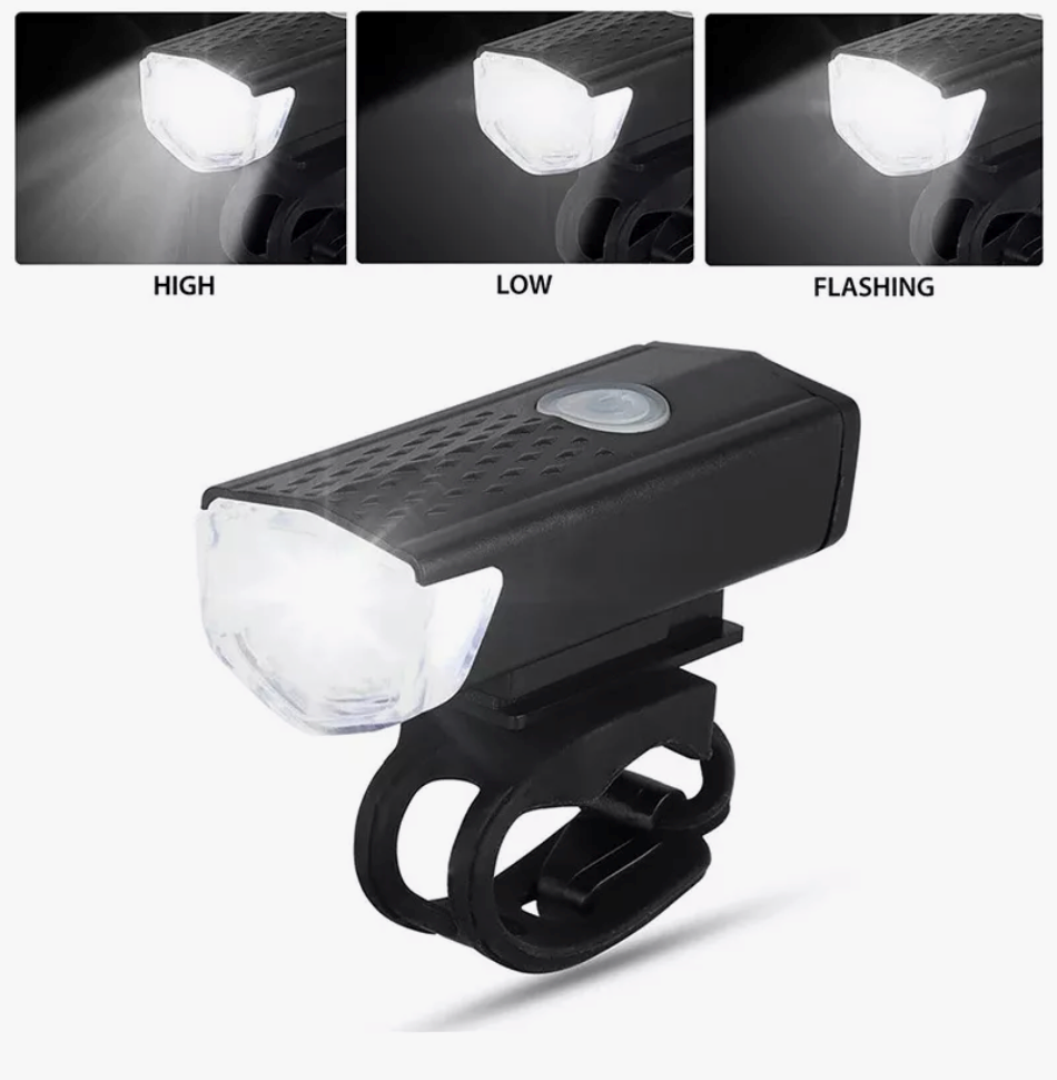 Luz para Bicicleta Recargable Par Frontal y Trasera LED