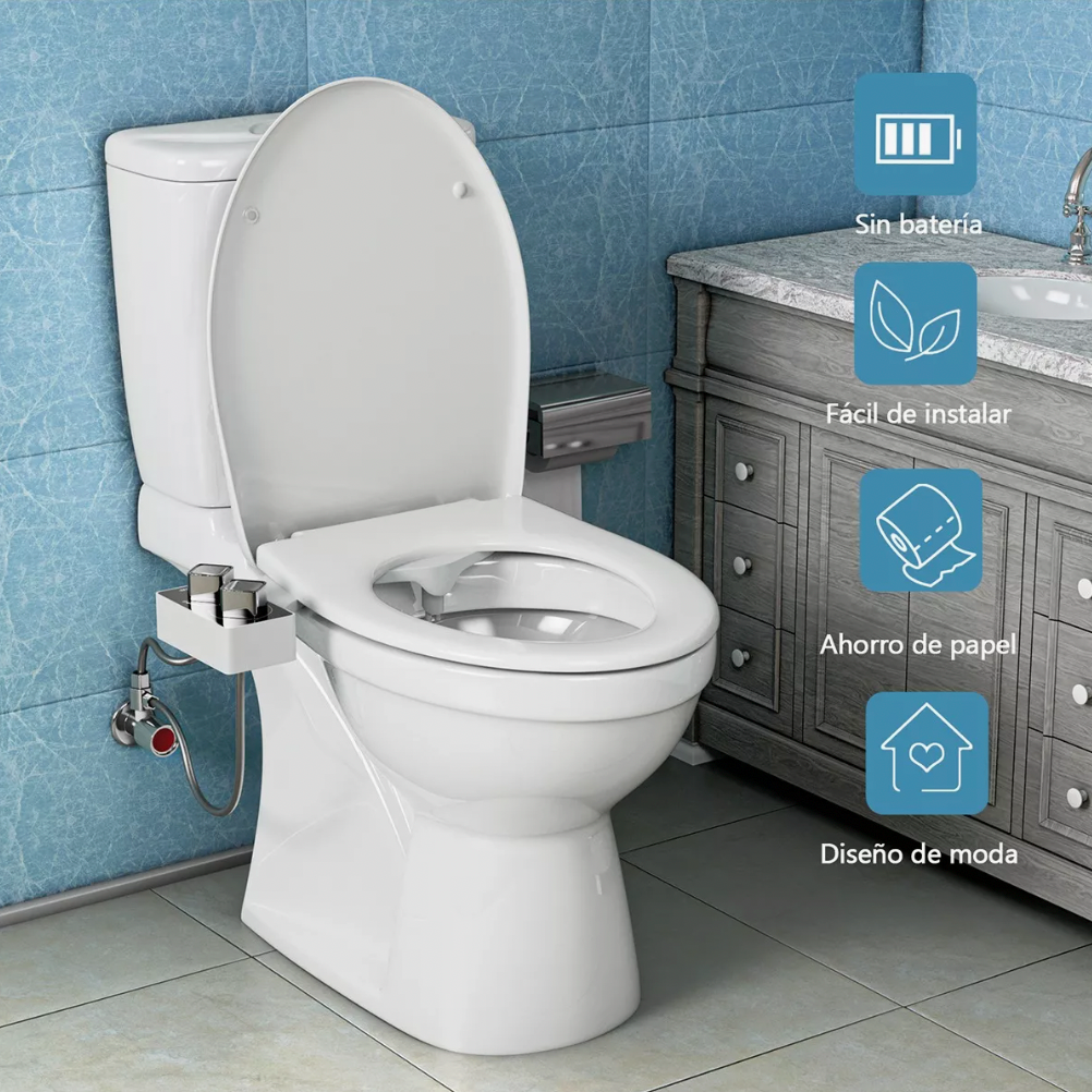 Bidet Baño Accesorio Para Inodoro Fácil Instalación 3 Modos