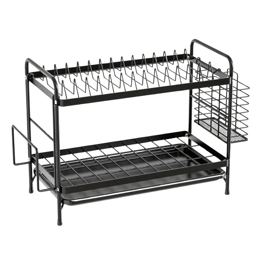 Escurridor Para Tarja Minimalista Negro De Fregadero