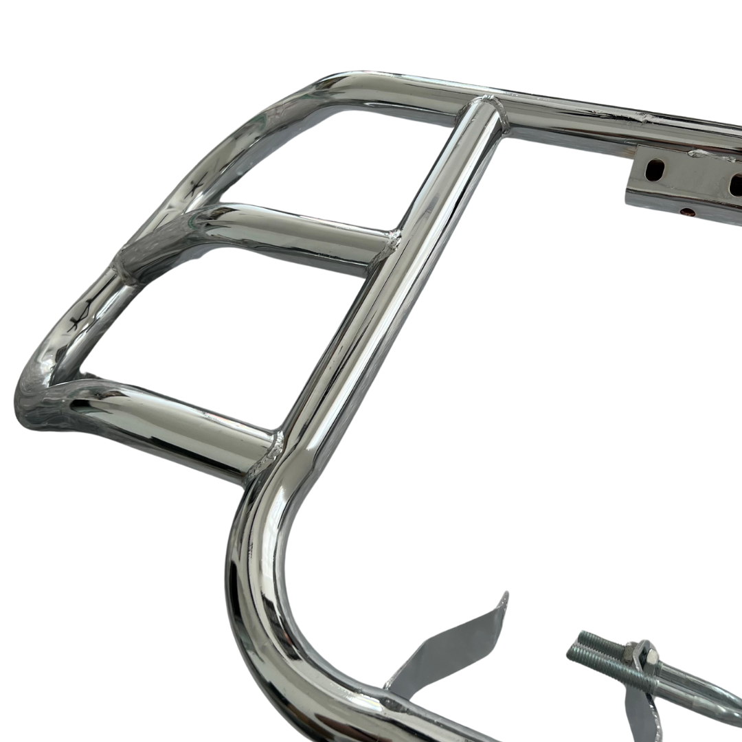 Defensa Parrilla Universal Cromada Reforzada para Motocicleta