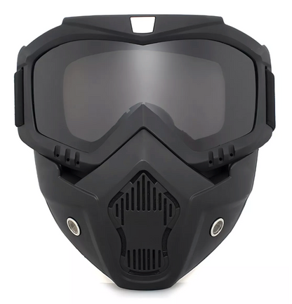 Máscara y Goggles para Motociclista Desplegables