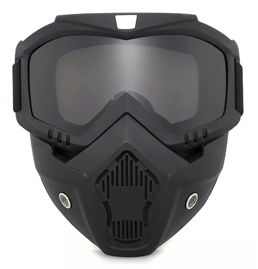 Máscara y Goggles para Motociclista Desplegables