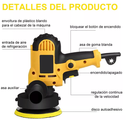 Pulidora Eléctrica 700W para Autos Acabado Profesional 110V