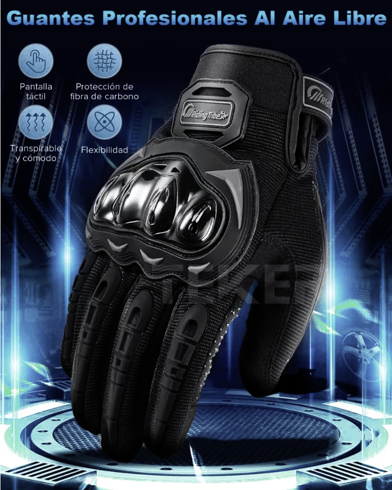 Guantes de Motociclista para Pantalla Táctil Protección y Comodidad