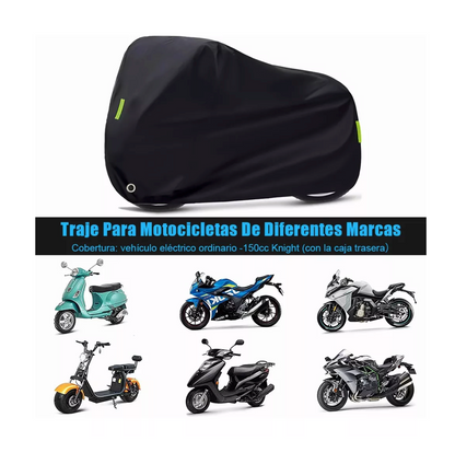 Funda Protectora para Motocicleta Impermeable y Antirrobo con Luz Reflectiva