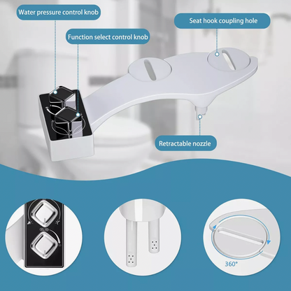 Bidet Baño Accesorio Para Inodoro Fácil Instalación 3 Modos