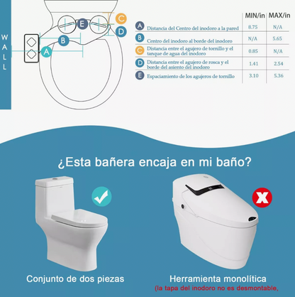 Bidet Baño Accesorio Para Inodoro Fácil Instalación 3 Modos